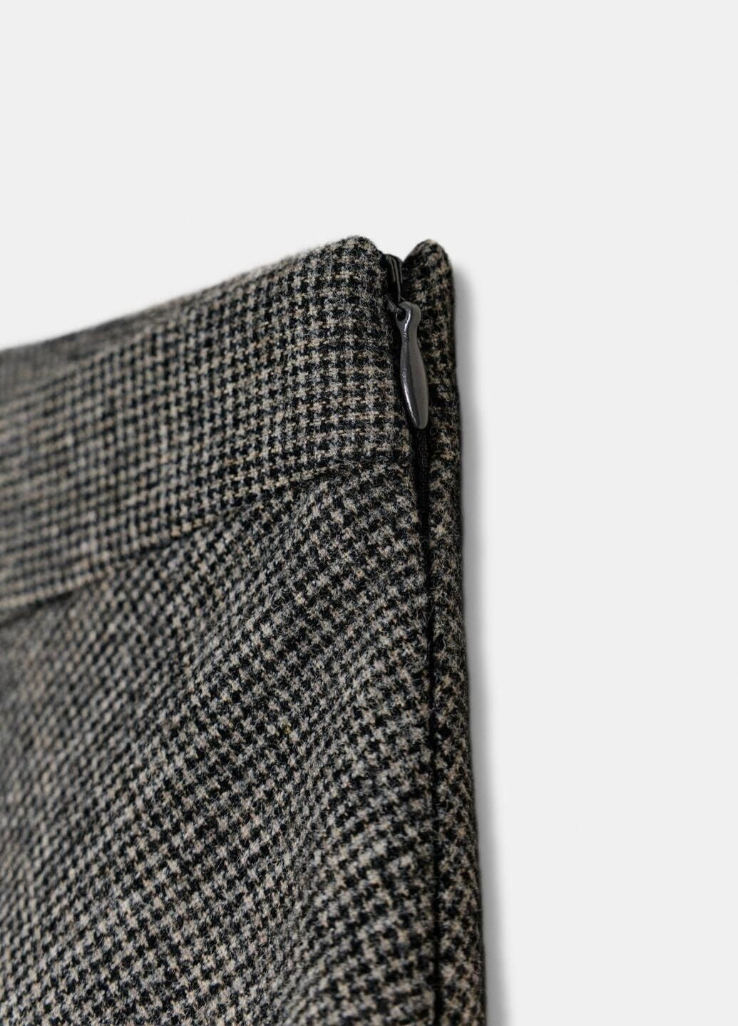 Серая однотонная юбка Zara