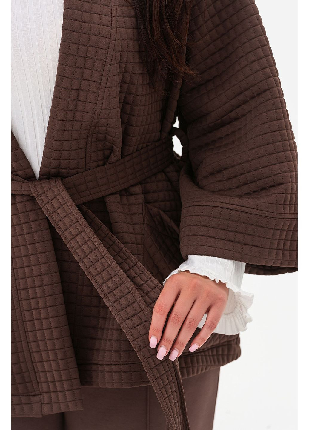 Коричневый демисезонный кардиган Garne