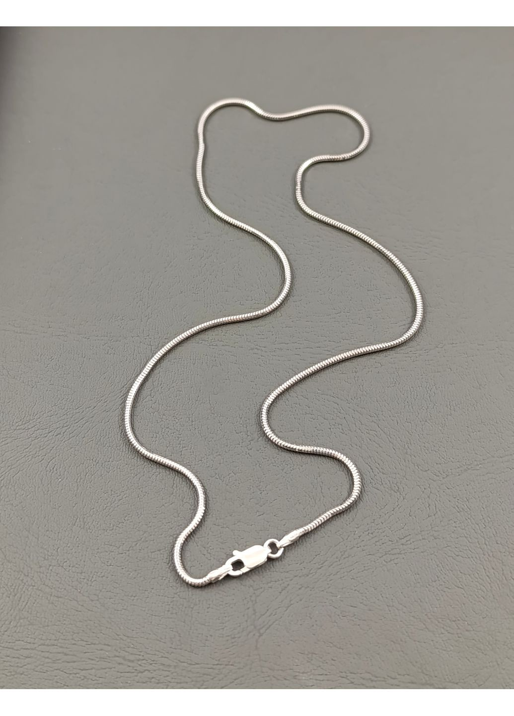 Срібний ланцюжок "Снейк м'який" 40 см ЦСНБ-40 Shatlen Ланцюжок (359472231)