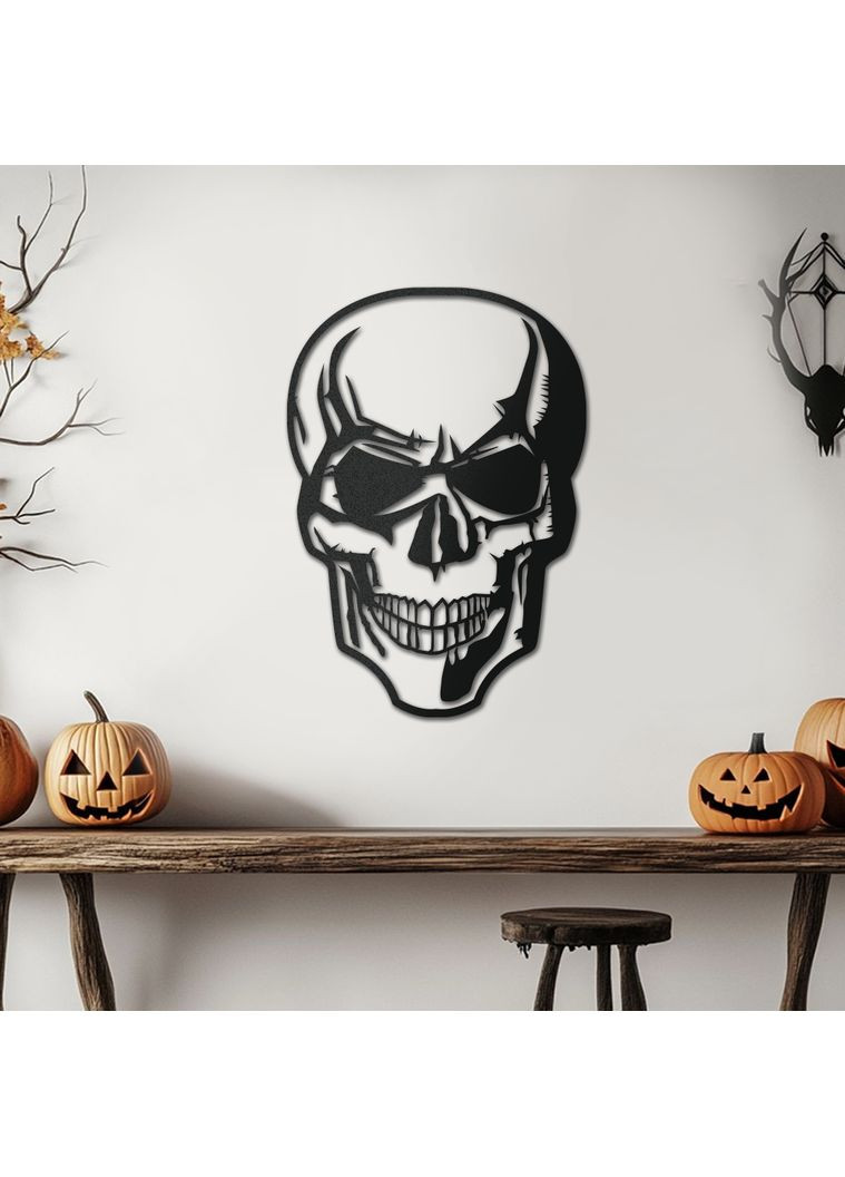 Панно из дерева на стену . Декор в подарок Череп 2 50х35 см Decart (360612474)