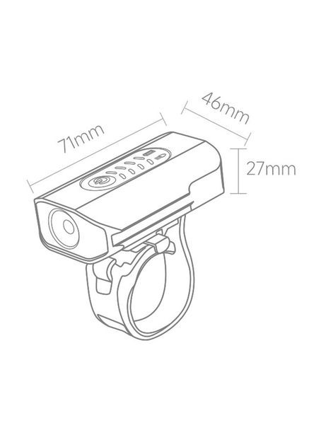 Вело-фара - велосипедный фонарь Bicycle Headlight F500 (600 люмен) HIMO (362211063)