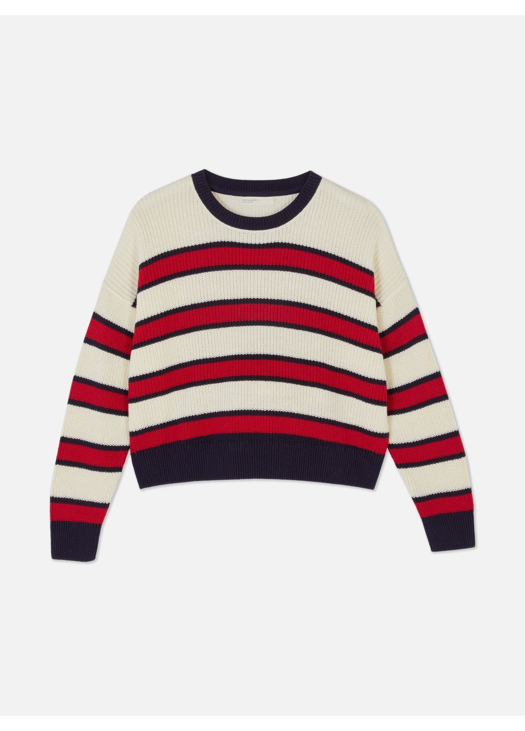 Молочний джемпер демісезон,молочний в синю смужку, Primark