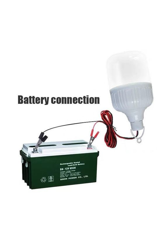 Светодиодная кемпинговая LED лампа 12V 9W цилиндрическая с зажимами No Brand (326066031)