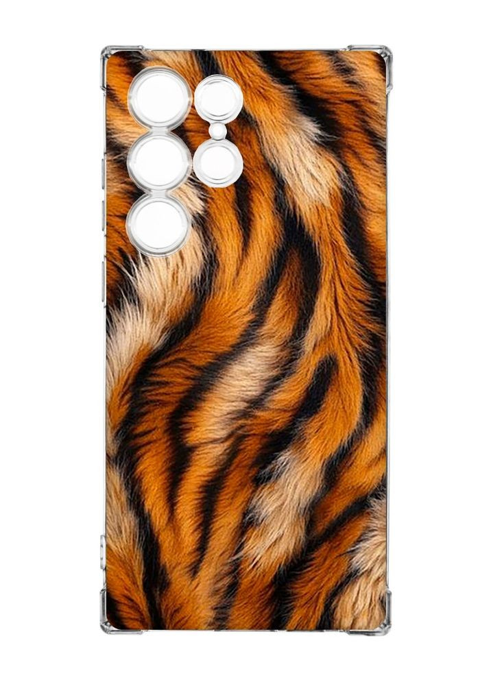 Чохол з потовщеними кутами на Samsung Galaxy S23 Ultra Тигрове хутро (принт 395) Creative (355401790)
