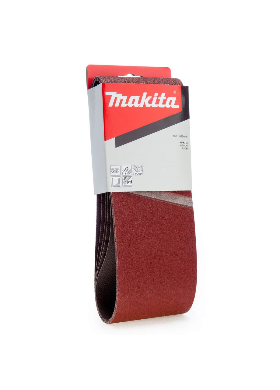 Набор шлифовальной ленты P-36924 (100х610 мм, К120, 5 шт) шлифлента (7117) Makita (295031965)