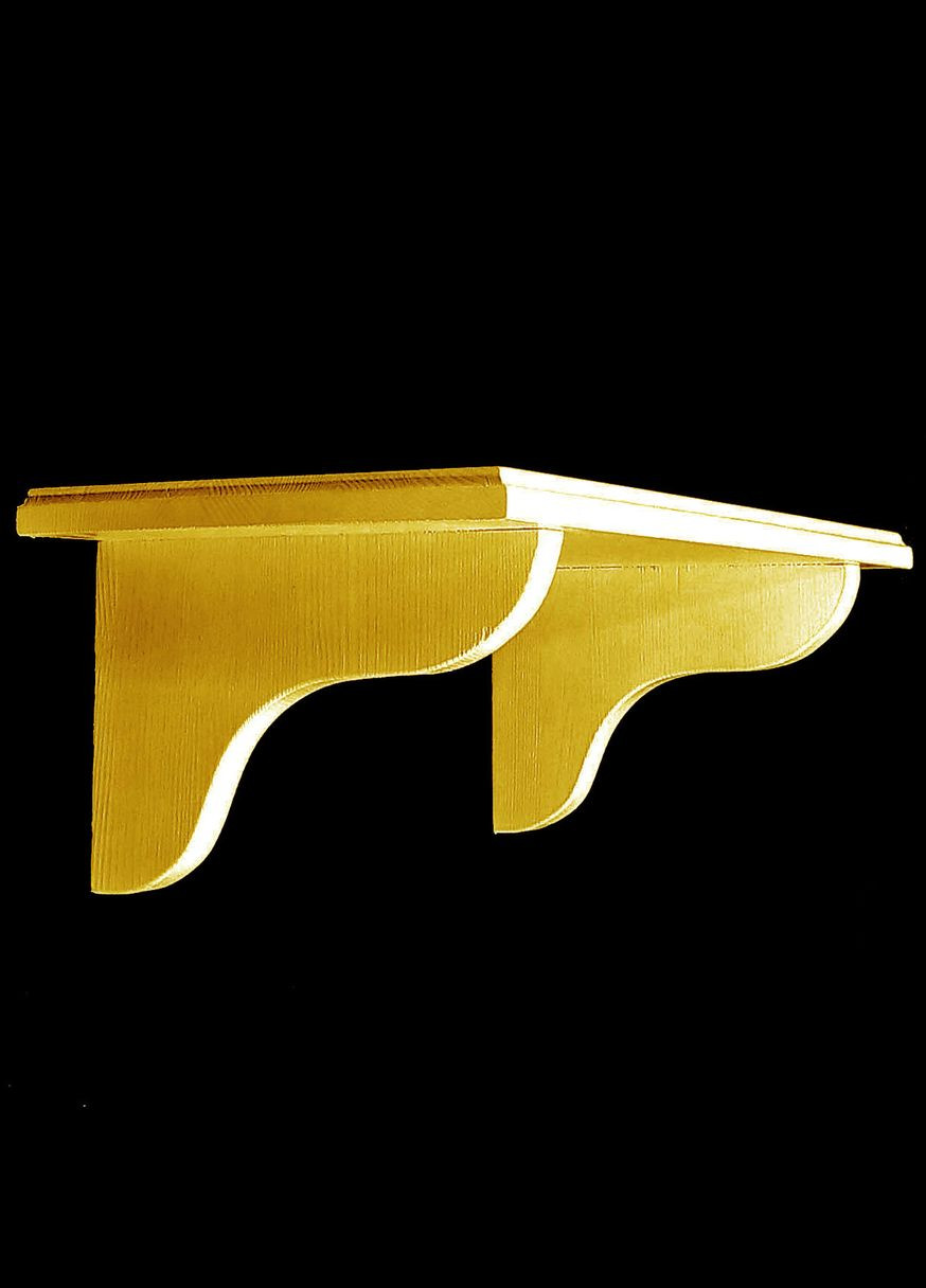 Полиця для ванної з дерева Хойтен 53 лимонад (ВНП-534851) No Brand (328090976)