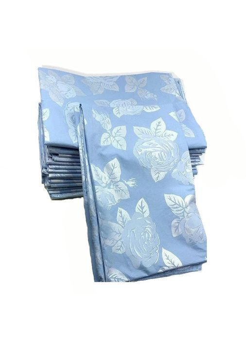 Напірник для подушки з пір'я і пуху Тік 50х70 см блакитна Роза No Brand (325864708)