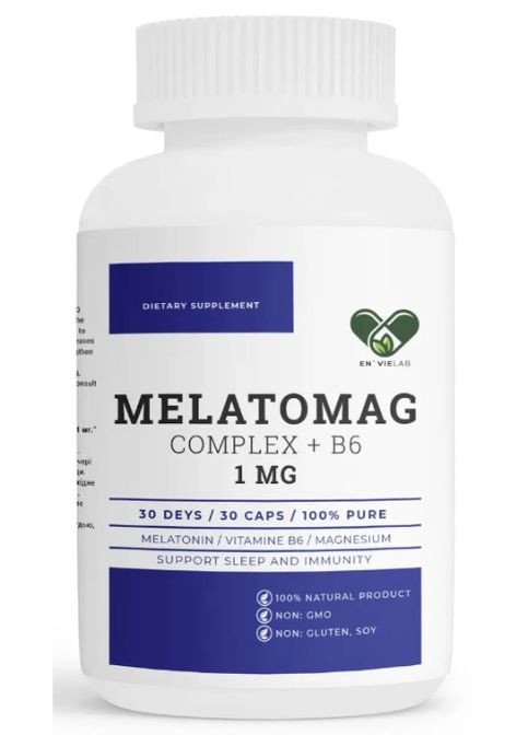Melatomag 1 mg 30 Caps En`vie Lab (302654018)