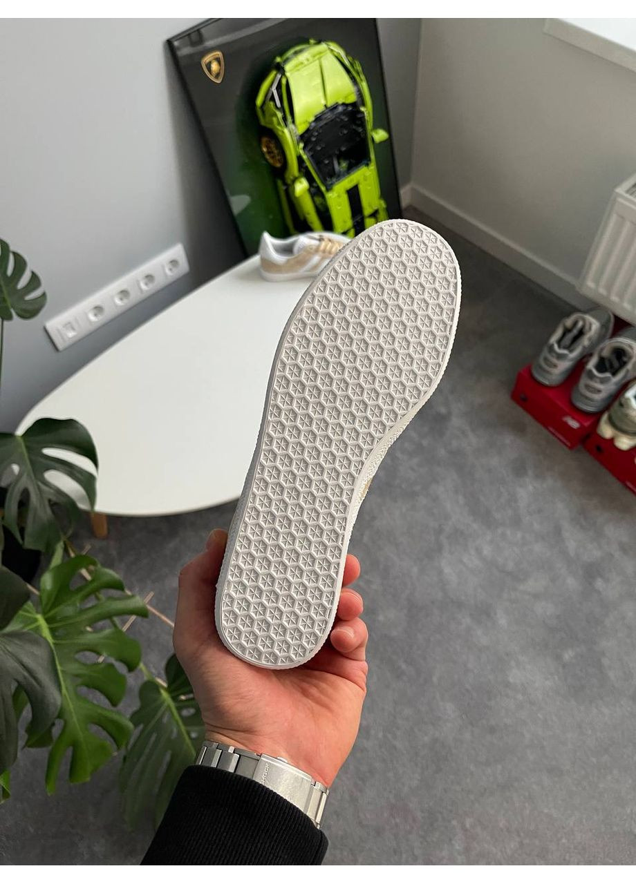 Кросівки жіночі Adidas Gazelle Beige White | Адідас Газель бежеві No Brand бежеві демісезони (361668009)