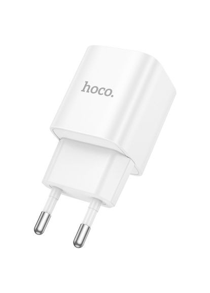 Зарядний пристрій (6942007630276) Hoco C147A Charm 1xUSB-C PD20W + 1xUSB QC3.0 White (370014512)