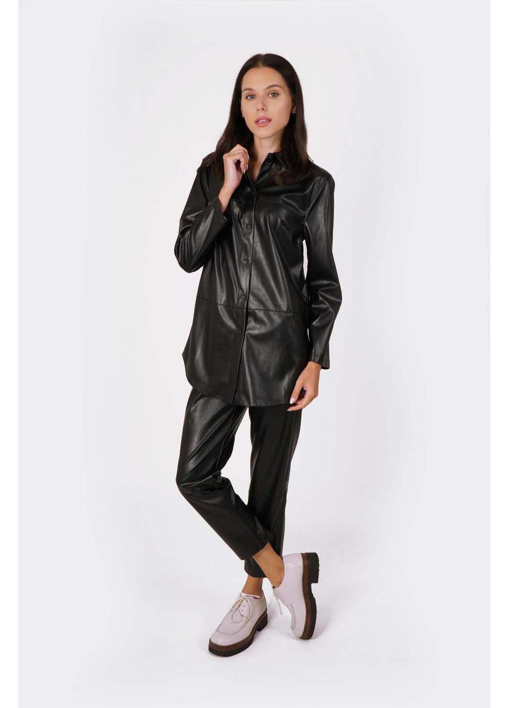 Черная кэжуал рубашка Lesia