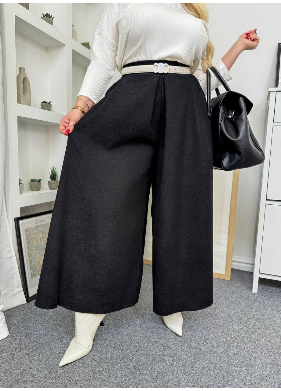 Жіночі брюки-спідниця з мікровельвету Osoblyva (364825553)