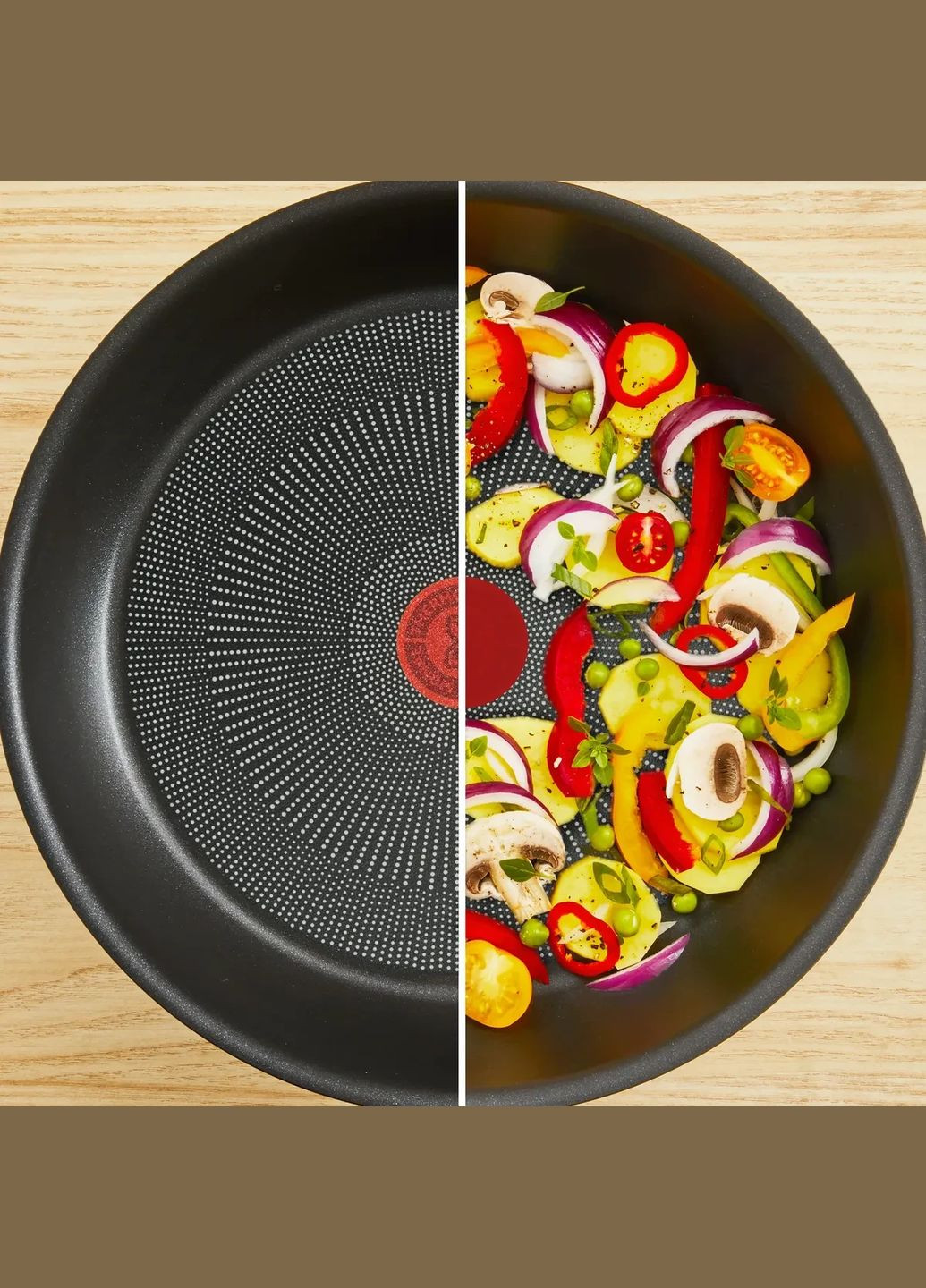 Сковорода Perfect Touch 28 см з покриттям Titanium 3Х (G3020632), з тришаровим титановим антипригарним покриттям Tefal (360654801)