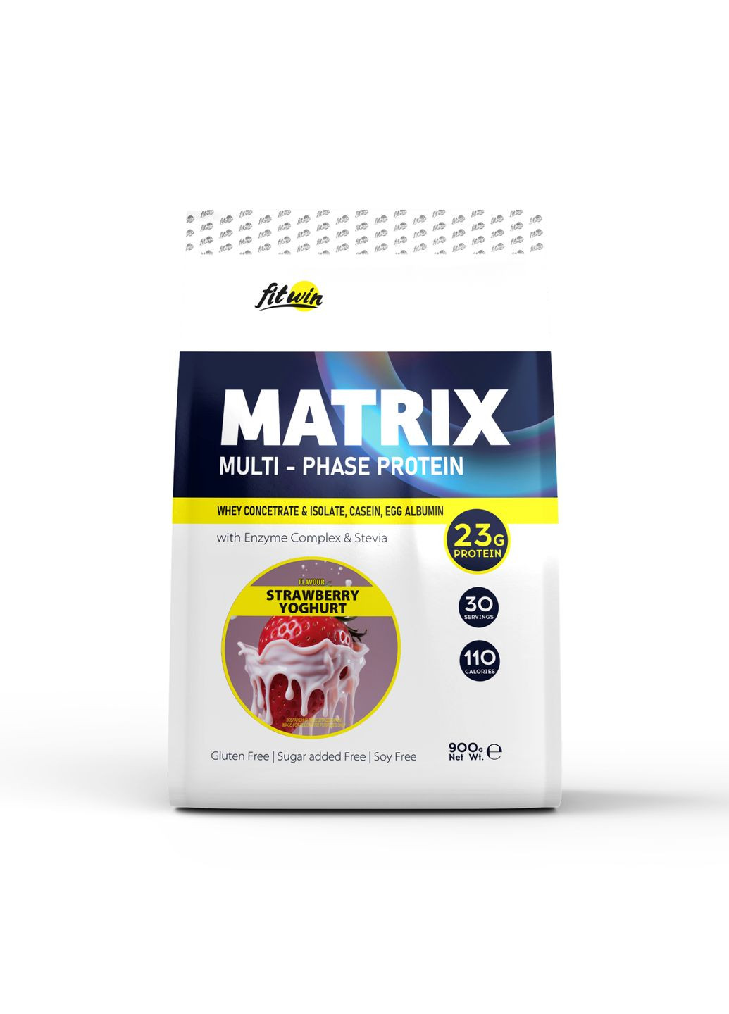Matrix - 900g Клубничный Йогурт (Поврежденная упаковка) FitWin (385912711)