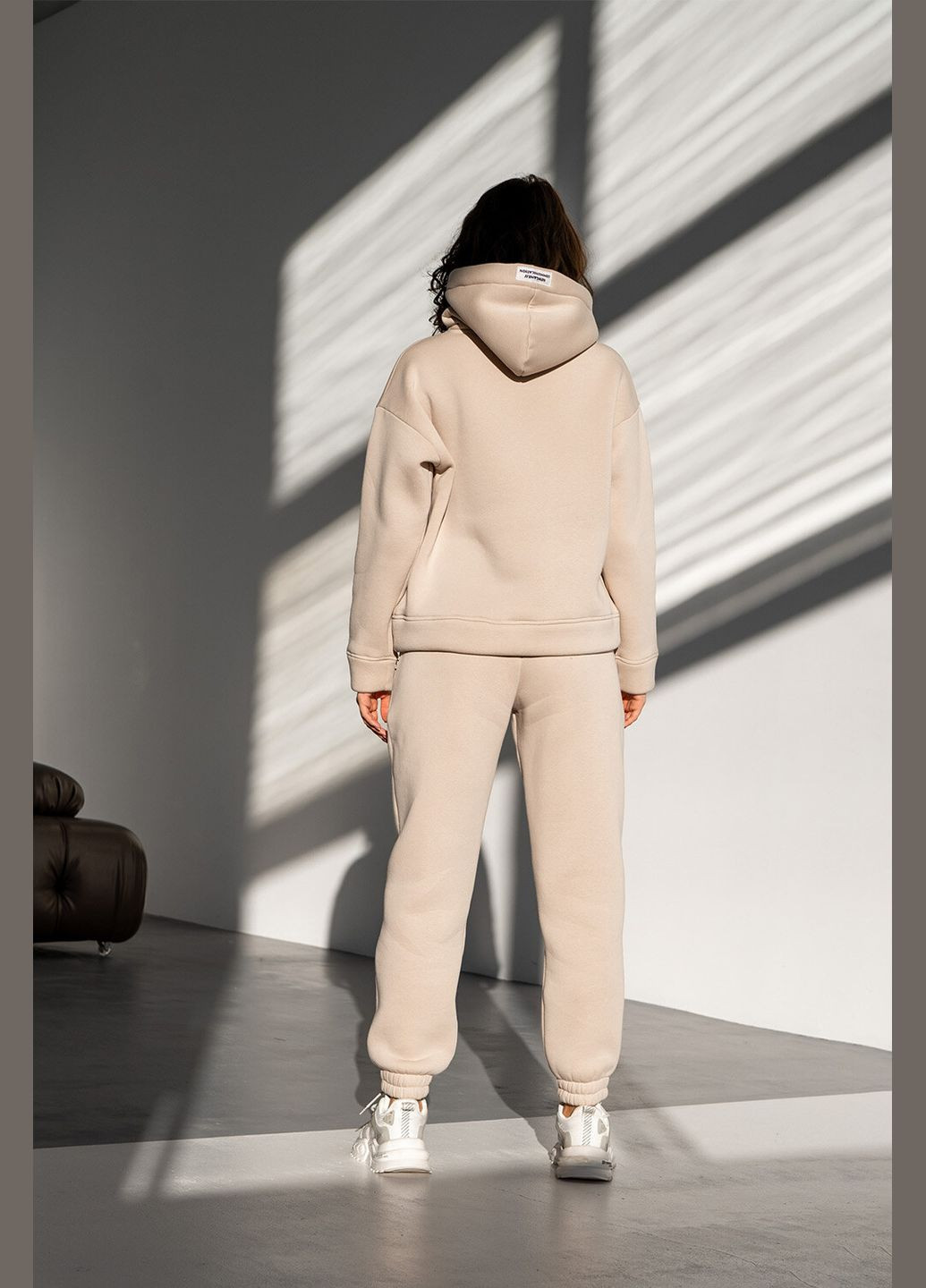 Женский спортивный костюм OVERSIZE Medium 3 Песочный Teamv (316354982)