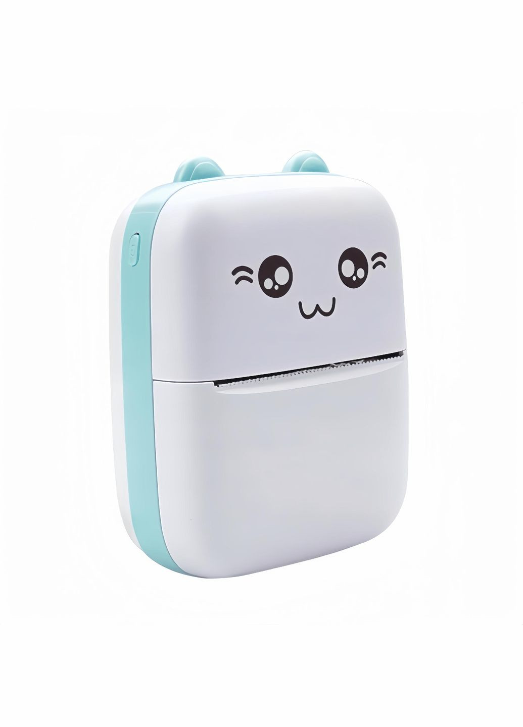 Детский мини принтер с набором бумаги 2 шт Белый с бирюзовым No Brand (299153200)