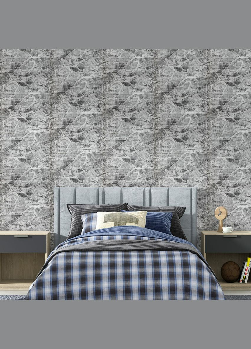 Самоклеюча 3D панель під чорний мармур в рулоні 3080x700x3мм (R061-3) SW-00001395 Sticker Wall (315790580)