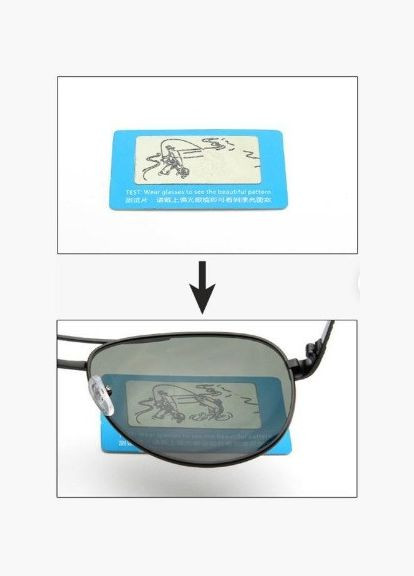 Тестовая карта проверки поляризации линз солнцезащитных очков PTR No Brand (317769497)