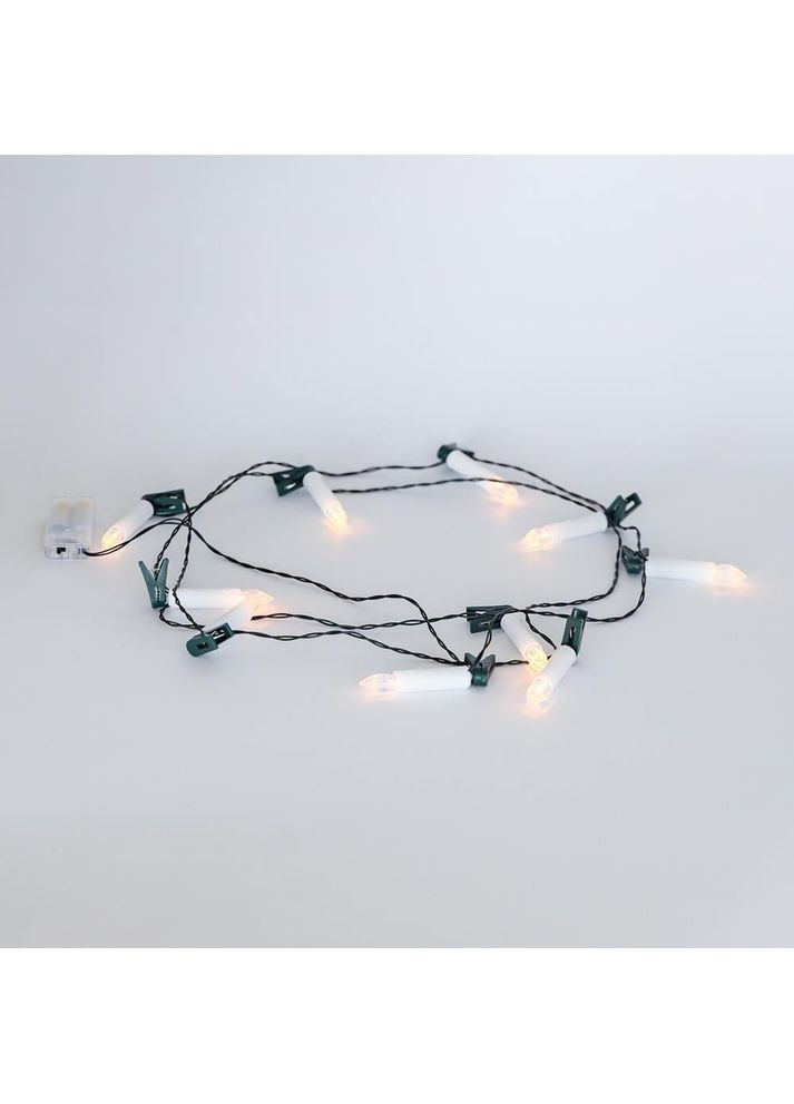 Гірлянда світлодіодна LED з кліпсами на ялинку 10 свічок 285 см (9262-011) ELISEY (366215024)