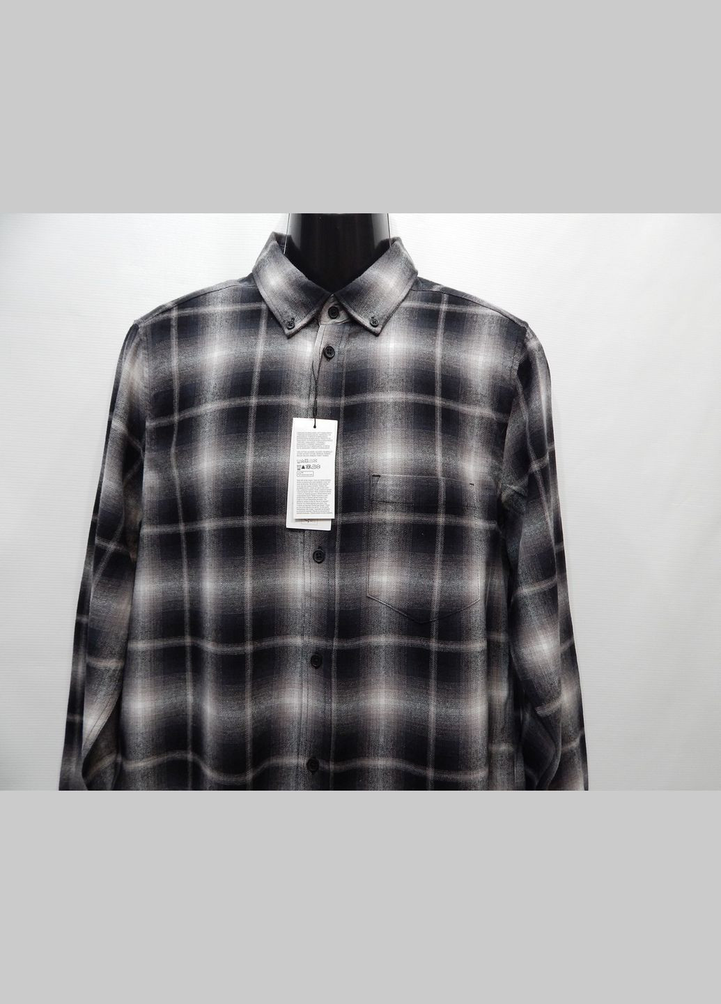 Чоловіча тепла сорочка з довгим рукавом р.52 010RTXS Primark (315360048)