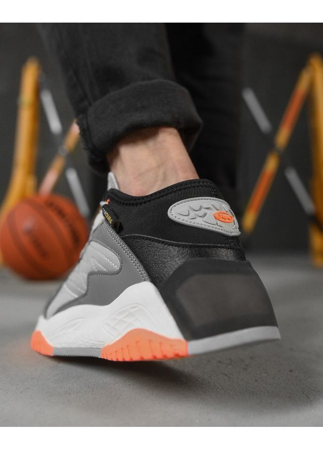 Світло-сірі всесезон чоловічі кросівки steper orange No Brand