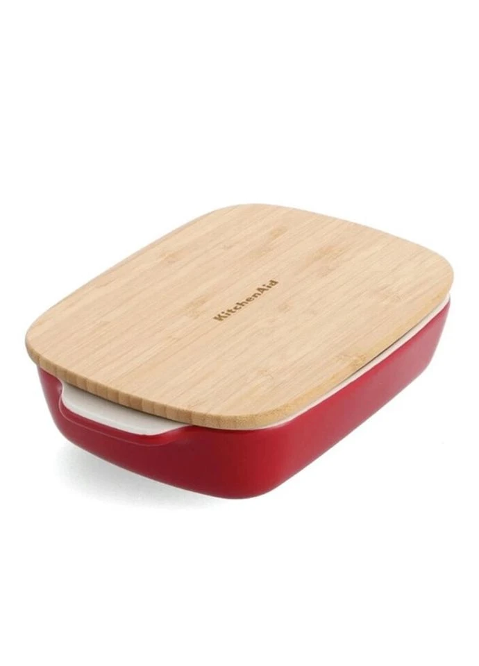 Форма для запекания с крышкой CC006106-001 7,5х19,5х32,8 см 1.9 л красная KitchenAid (296911068)
