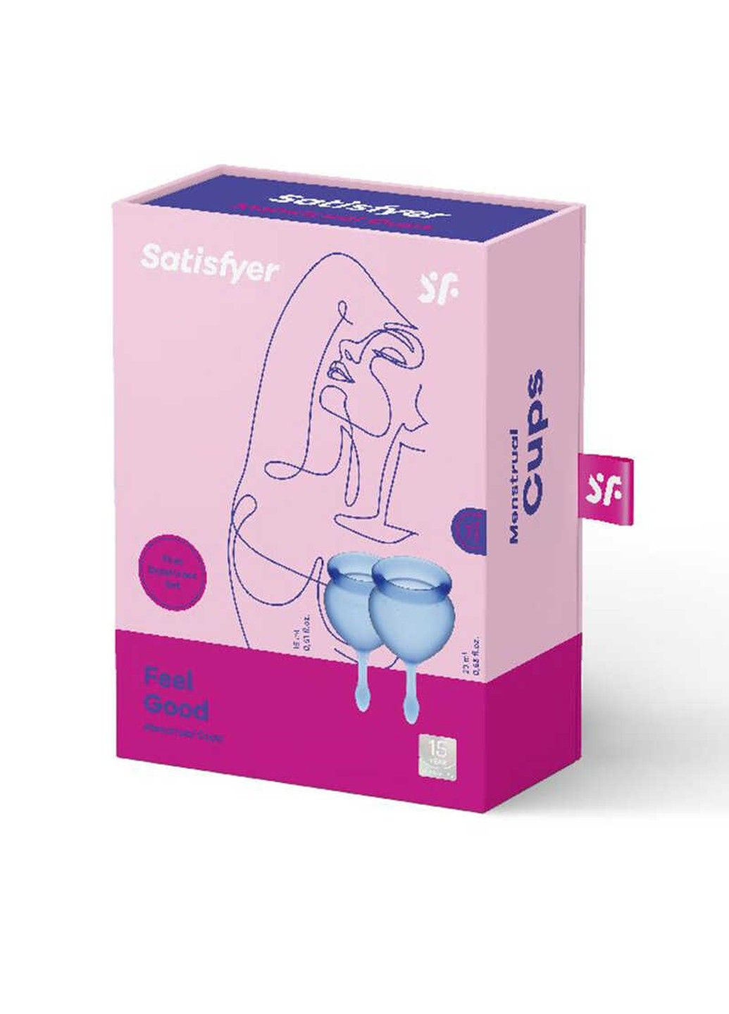 Менструальные чаши Feel good Menstrual Cup (dark blue) Satisfyer (289784783)