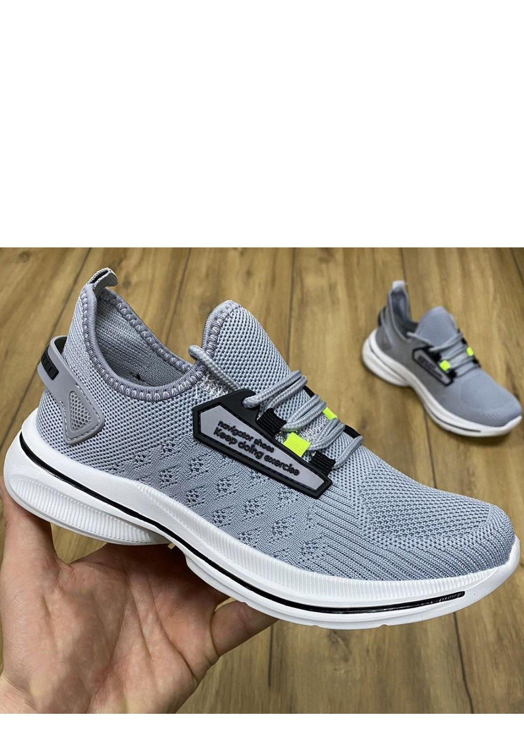 Серые всесезон текстильные кроссовки pbp6015-9 Navigator