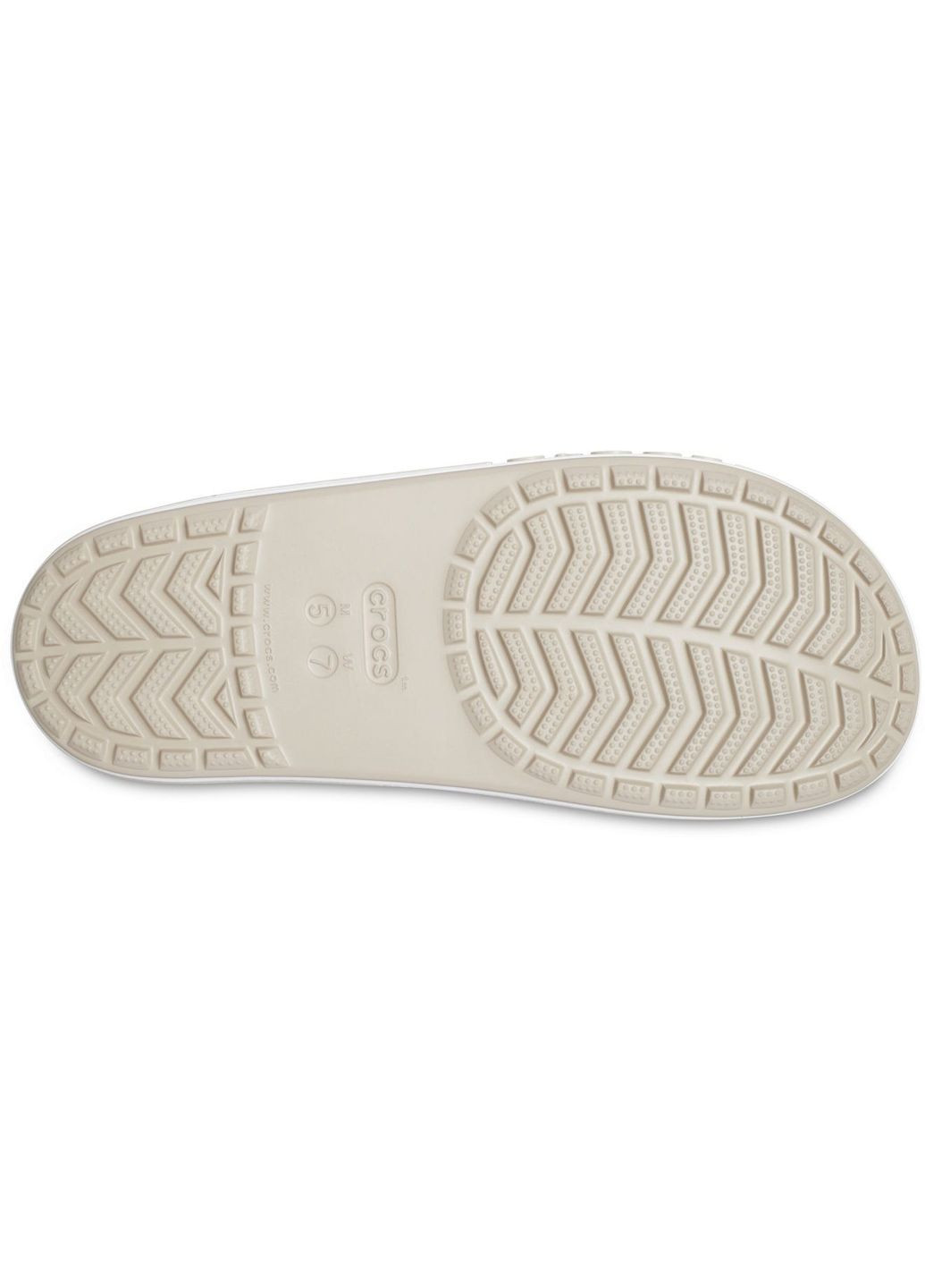 Бежевые пляжные шлепанцы slide slate grey 205392 Crocs