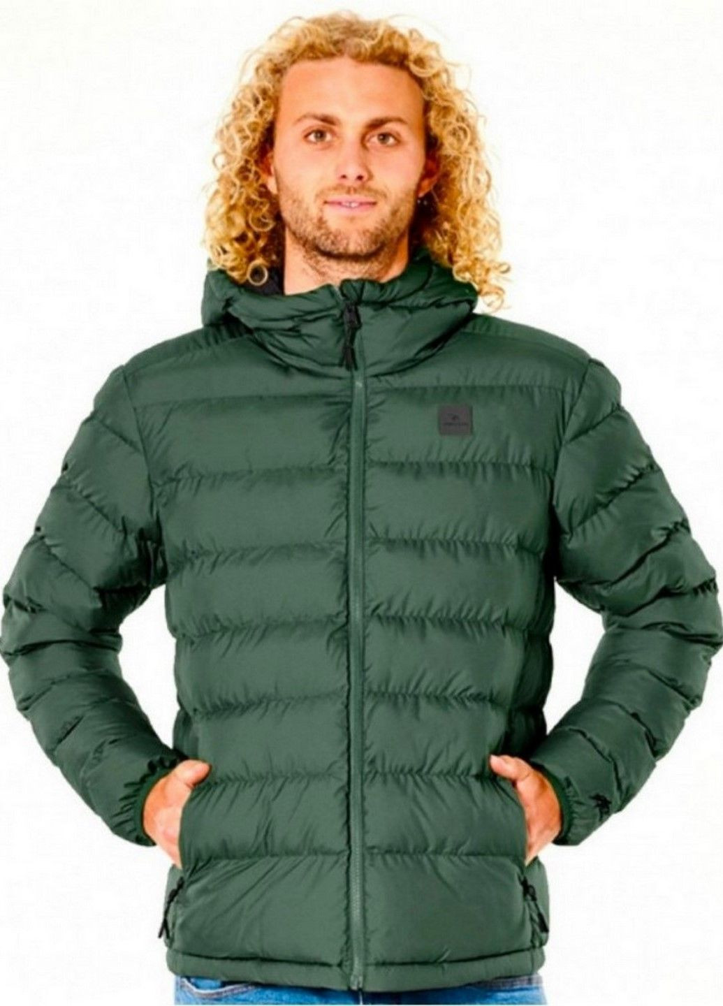 Зеленый зимний Пуховик Rip Curl