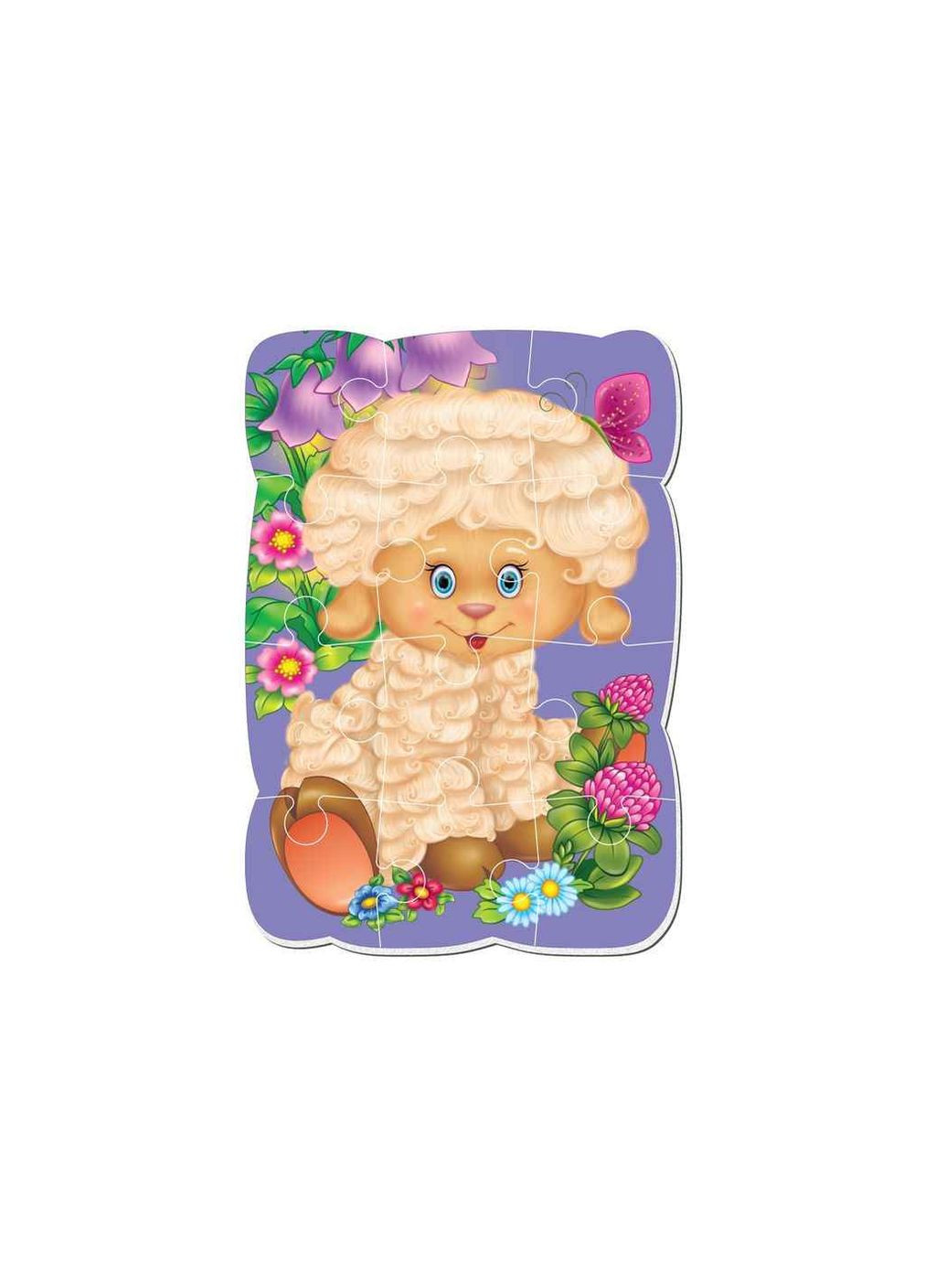 Пазлы магнитные А5 Малыш сможет "Овечка" VT3301-02 Vladi toys (366546475)