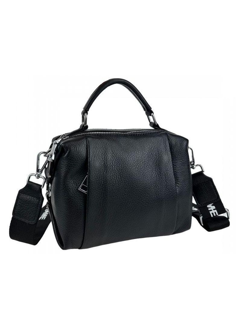 Женская кожаная сумка черная UnaBorsetta (360893821)