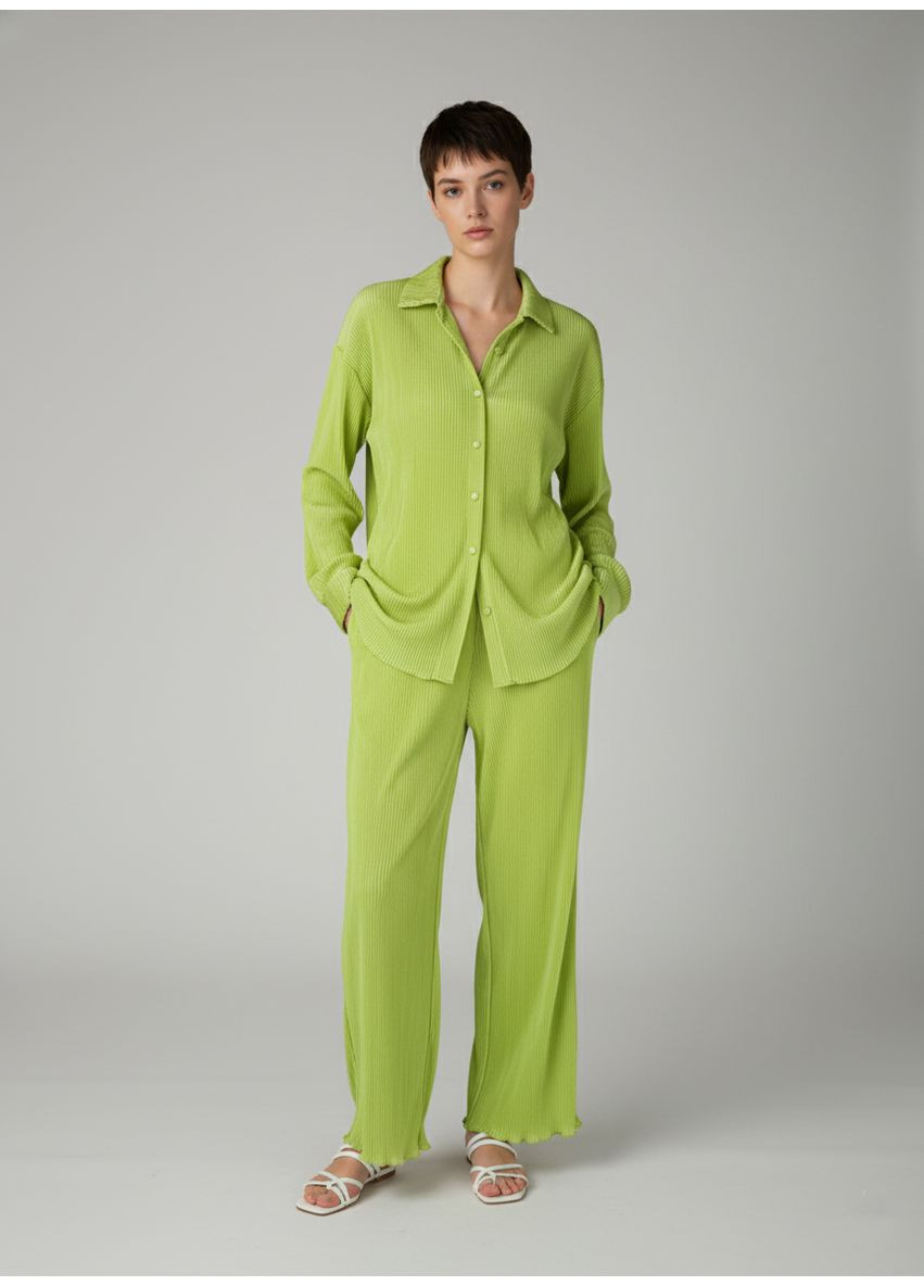 Жіночий літній брючний костюм плісе Червоний Number Nine (336214220)