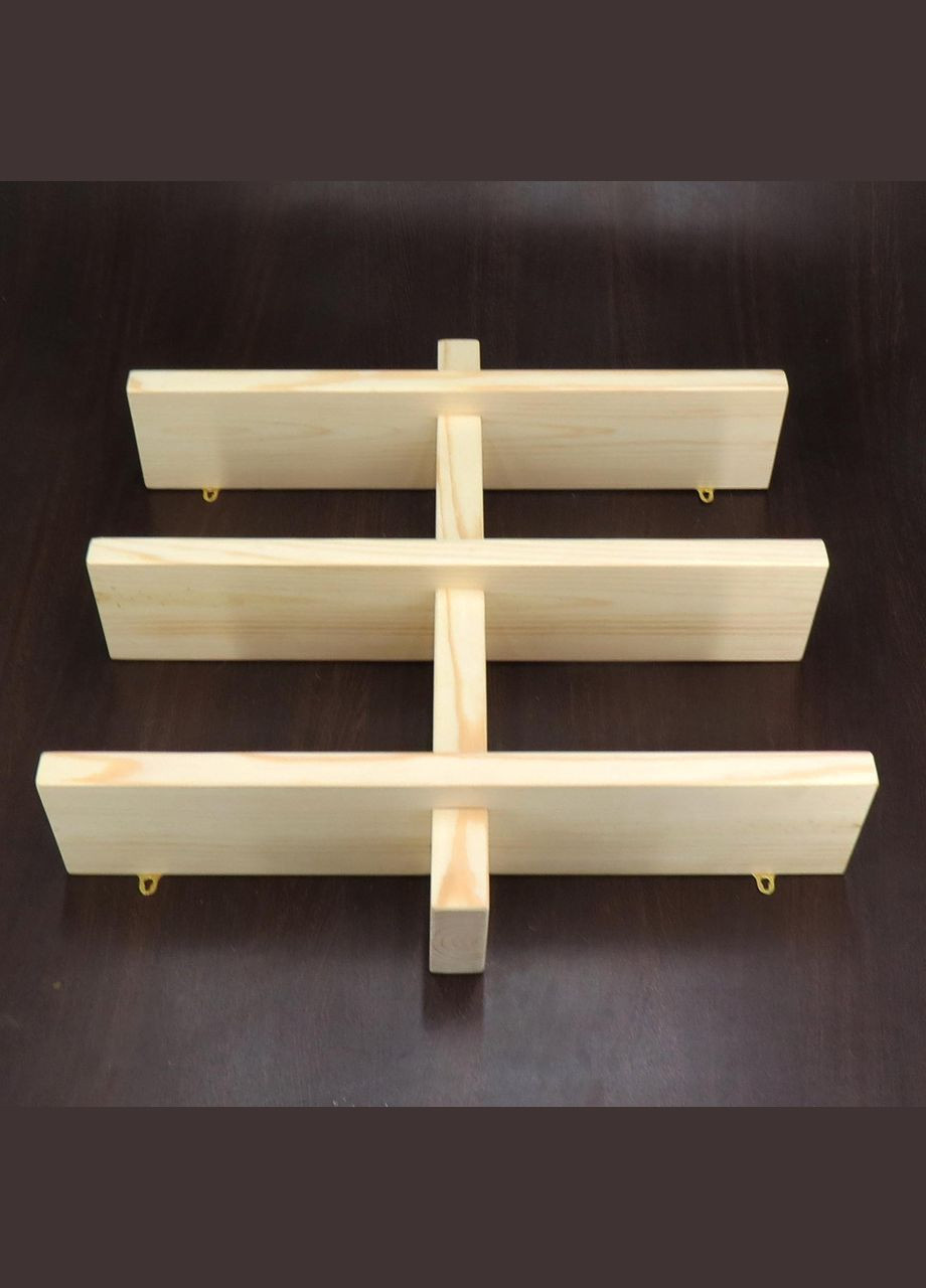 Настенная книжная полка из дерева Престол бланже (КПГ-001901) No Brand (328082209)