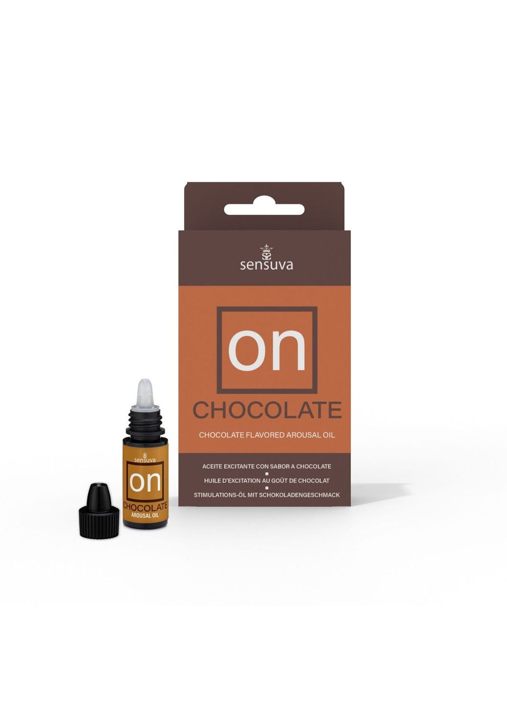 Збуджувальні краплі для клітора ON Arousal Oil for Her Chocolate (5 мл) зі смаком шоколаду Sensuva (345708762)