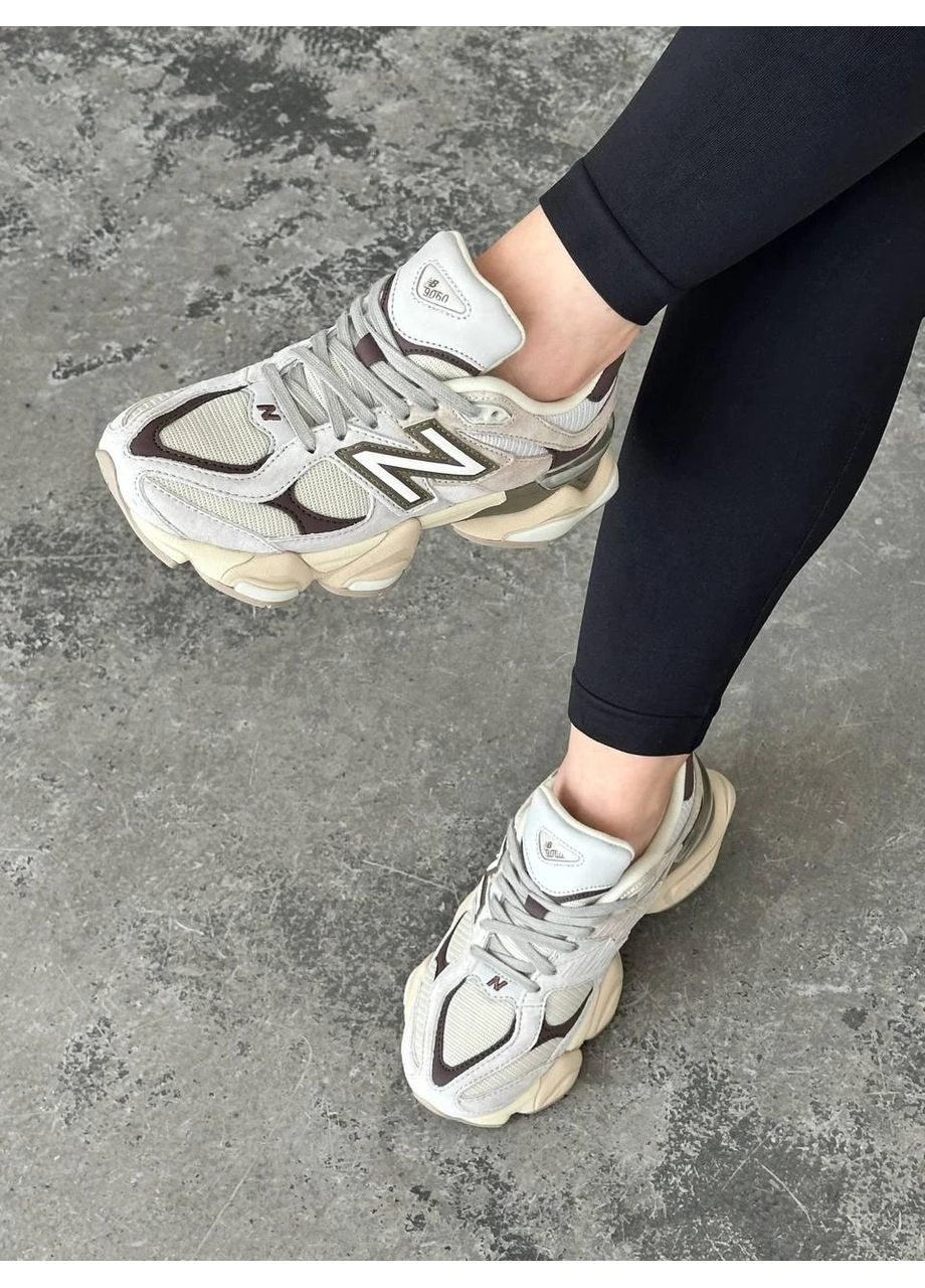 Серые демисезонные кроссовки мужские new balance 9060 grey matter timberwolf covert green нью беланс 9060 серые No Brand