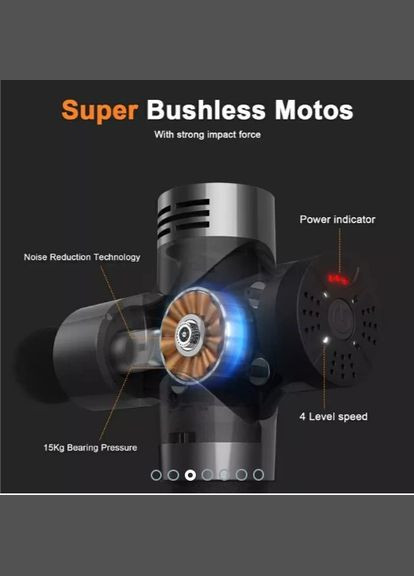 Профессиональный массажер для тела – ударное перкуссионное устройство для эффективного восстановления Booster Pro 3 (341320095)