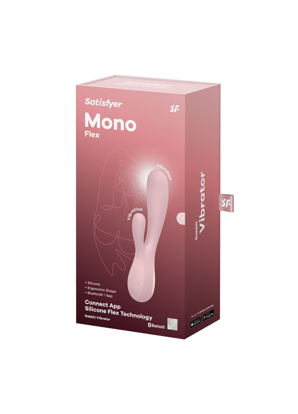 Смарт вибратор-кролик Mono Flex Mauve, 2 мотора, управление через интернет Satisfyer (369780437)