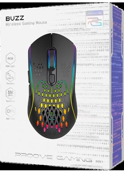 Мышь игровая Buzz Wireless Black (WMBU00022401) Proove (373399922)