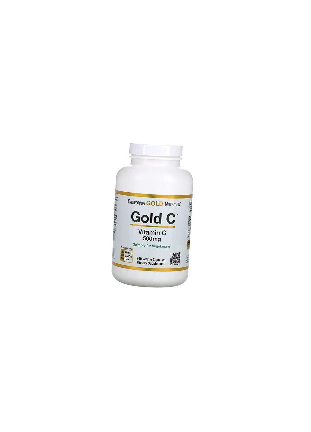 Витамин С, Аскорбиновая кислота, Gold C Vitamin C 500, 240вегкапс (36427011) California Gold Nutrition (293253829)