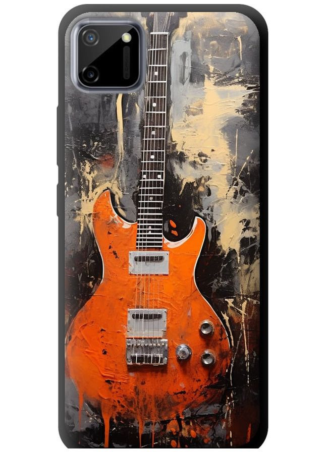 TPU черный чехол 'Чехол Оранжевая Гитара' для Endorphone realme c11 2020 (278773075)