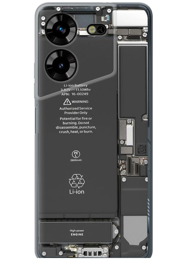 Силиконовый чехол 'Детали смартфона' для Endorphone Tecno Pova 5 (400766020)