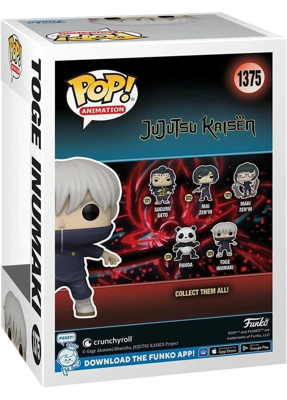 Тоге Інумакі Pop Jujutsu Kaisen #1375: Toge Inumaki Funko (378263340)