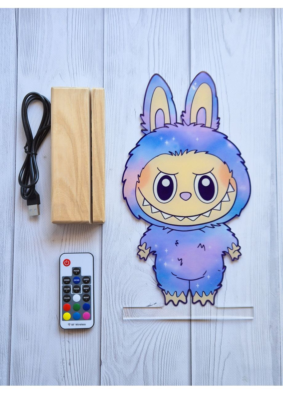 Детский ночник с регулировкой подсветки Лабубу на светлой подставке (дизайн 2) CASE CONTROL (356125338)