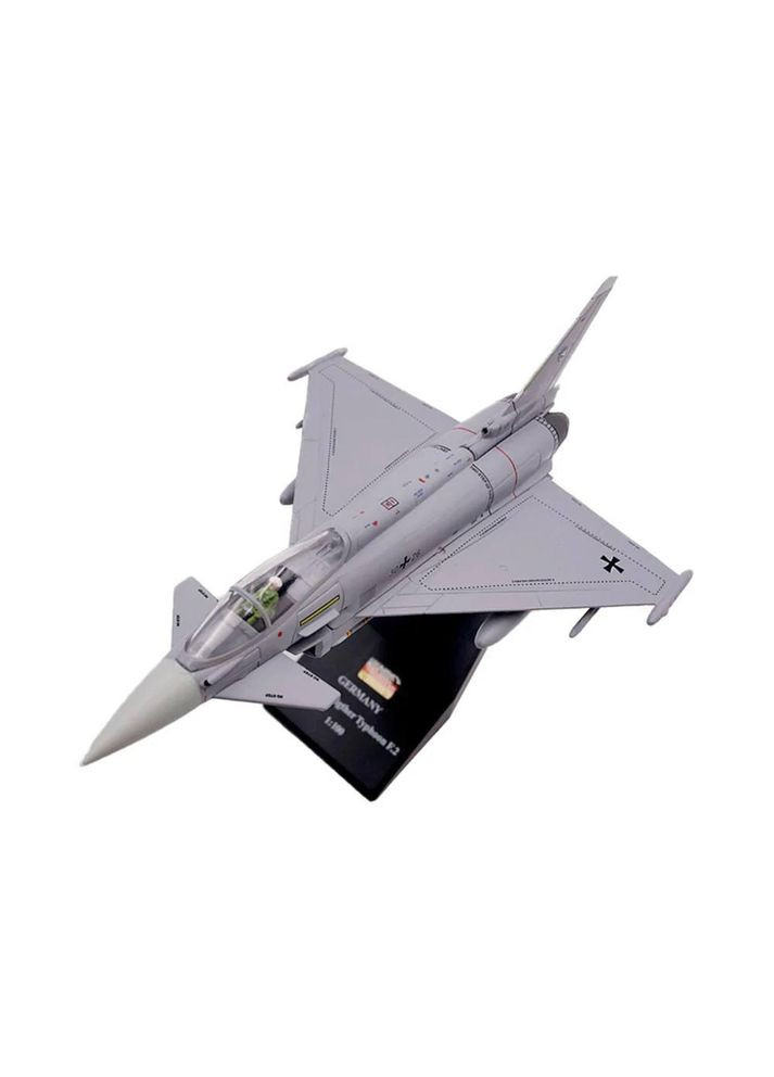 Колекційна модель літака Eurofighter Typhoon метал масштаб 1:100 тайфун єврофайтер No Brand (365039429)