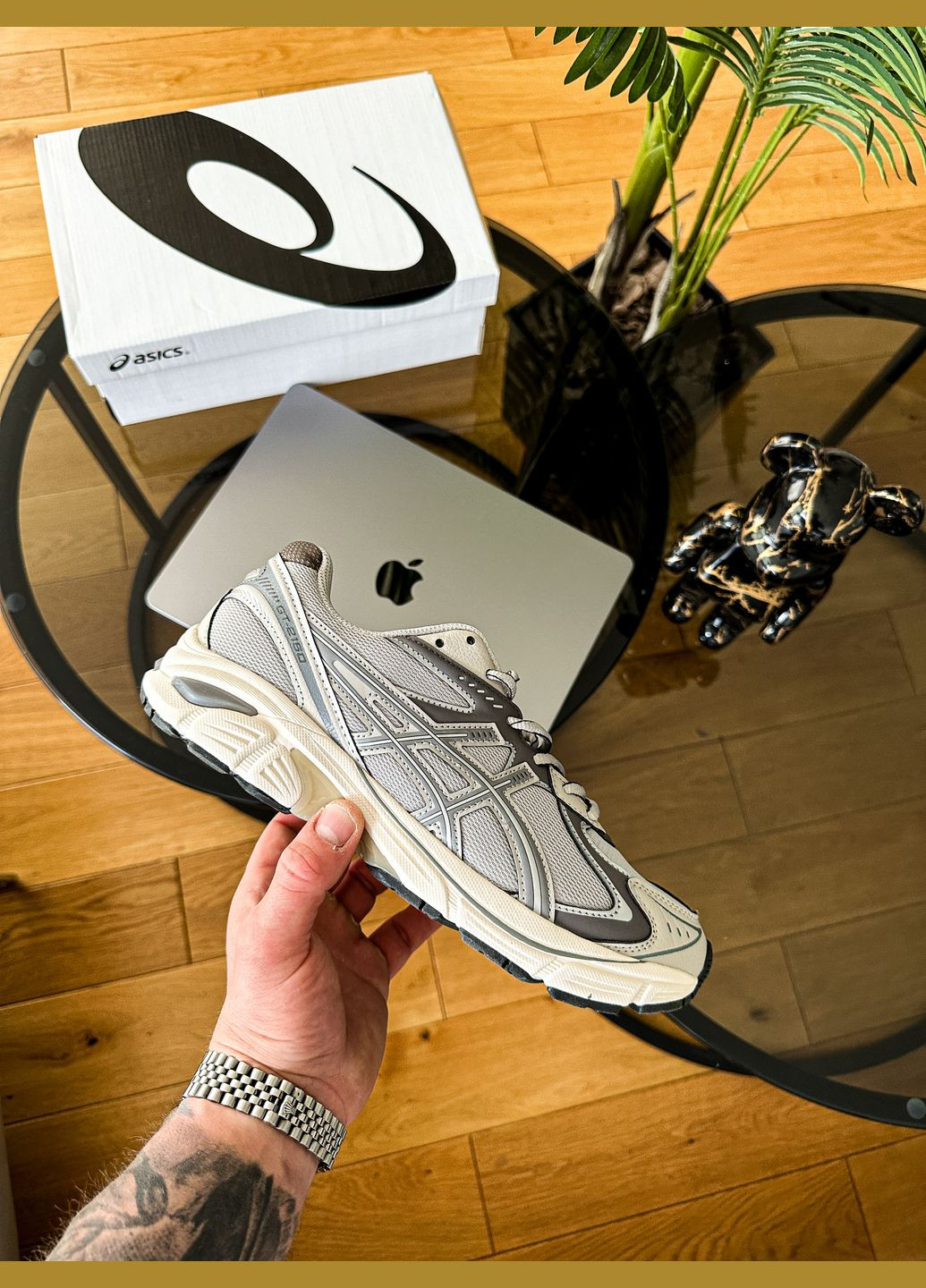 Серые демисезонные кроссовки мужские и женские asics gt-2160 gray beige | асикс gt-2160 серые бежевые No Brand