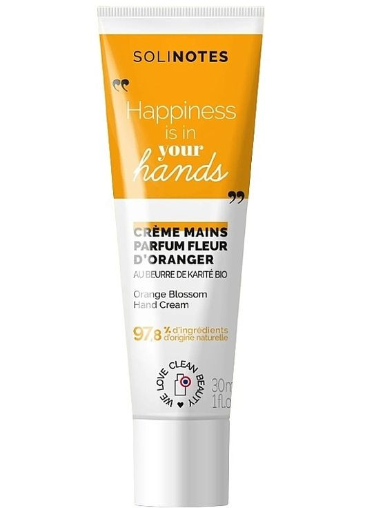 Крем для рук Fleur D' Oranger 30ml (1253688-144418) Solinotes (368653871)