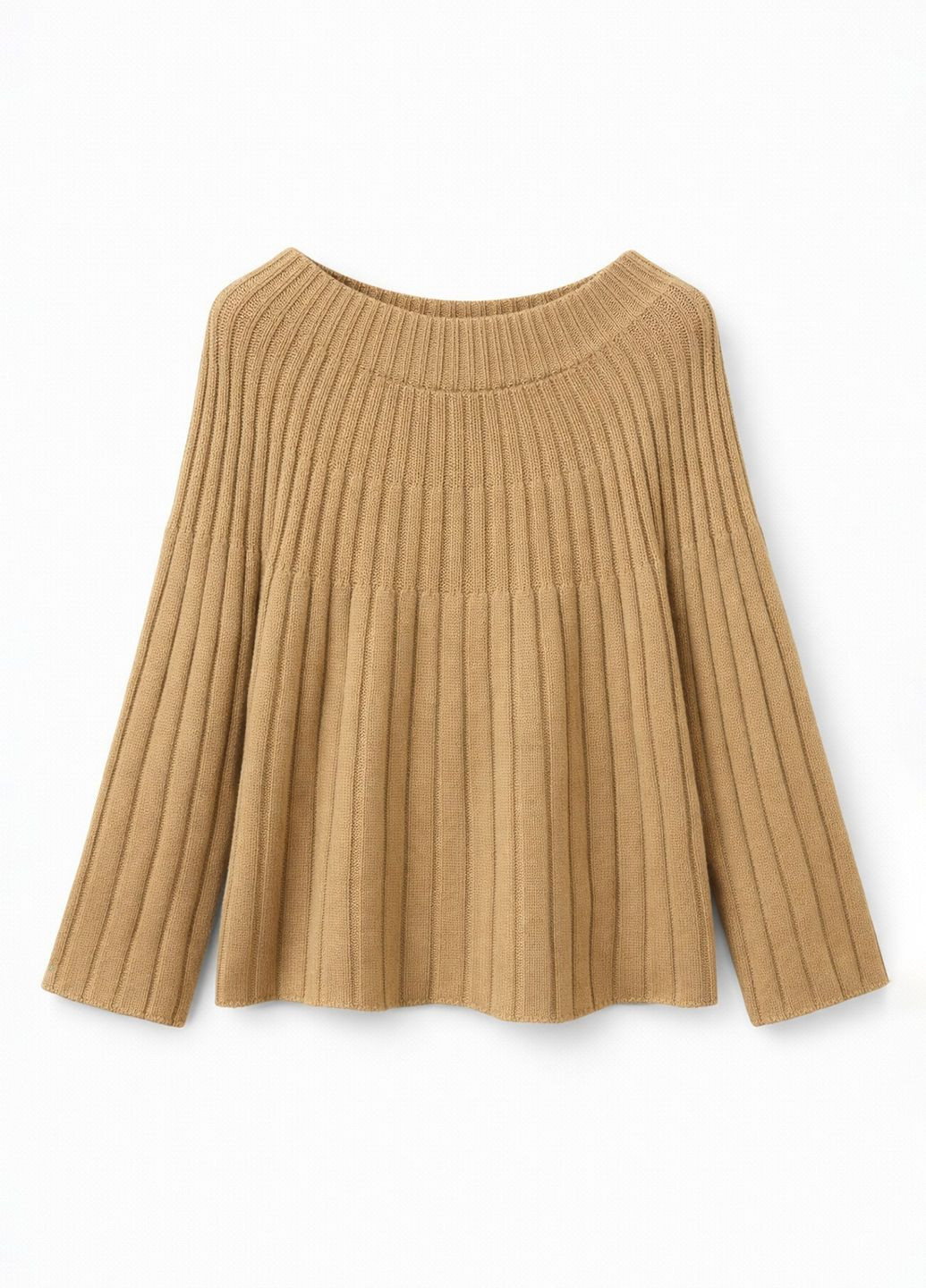 Бежевий демісезонний светр в складі з вовною C&A