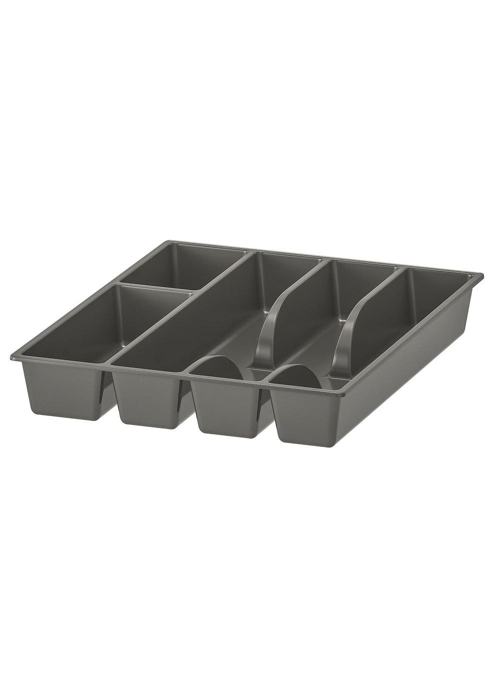 Лоток/контейнер для столових приборів ІКЕА SMACKER 31х26 см сірий (90241788) IKEA (277157438)
