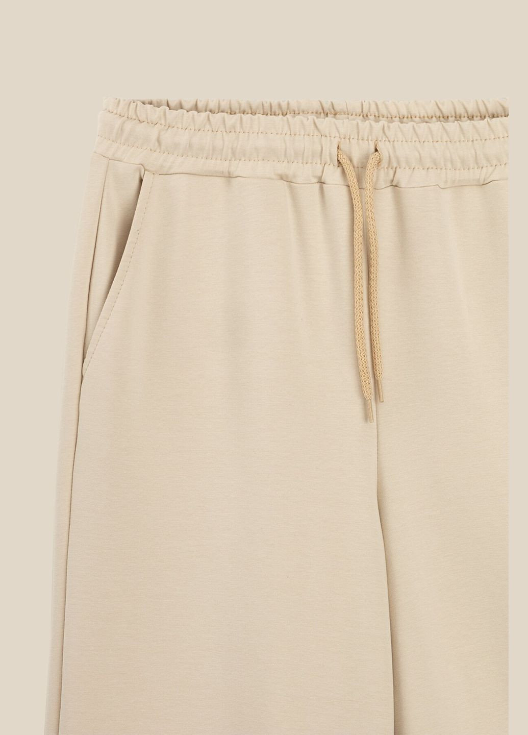 Спортивные штаны палаццо женские WBC02378 Светло-бежевый shop (2000990527110) LAWA Палаццо (329098022)